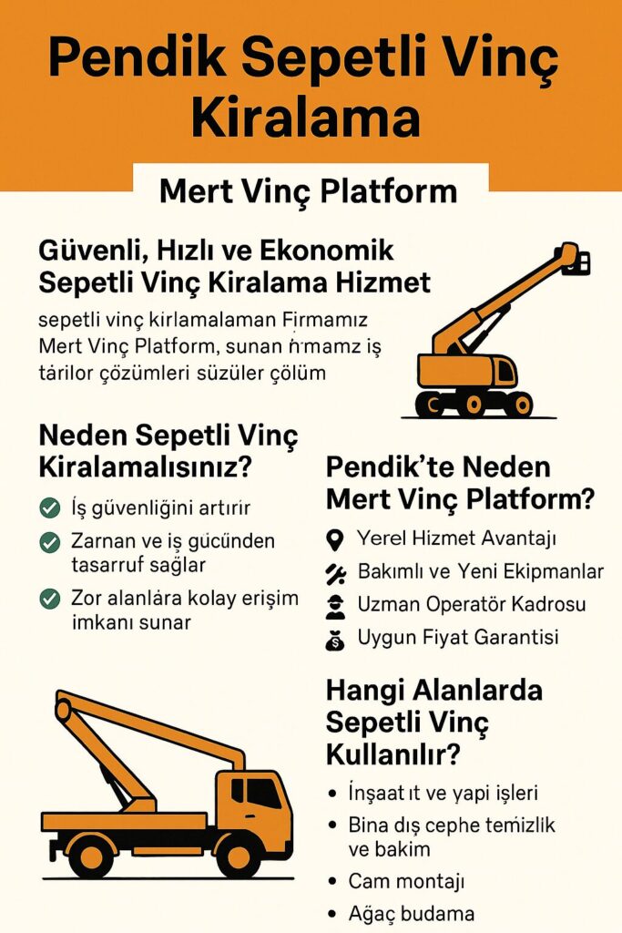 Pendik Sepetli Vinç Kirama